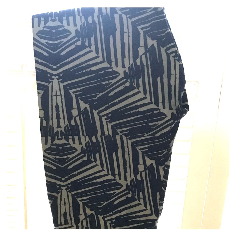 Lularoe TC leggings blue/gray